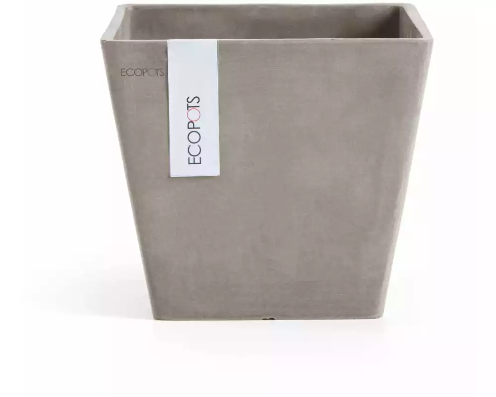 Ecopots Blumentopf Rotterdam Ø 20 cm Taupe