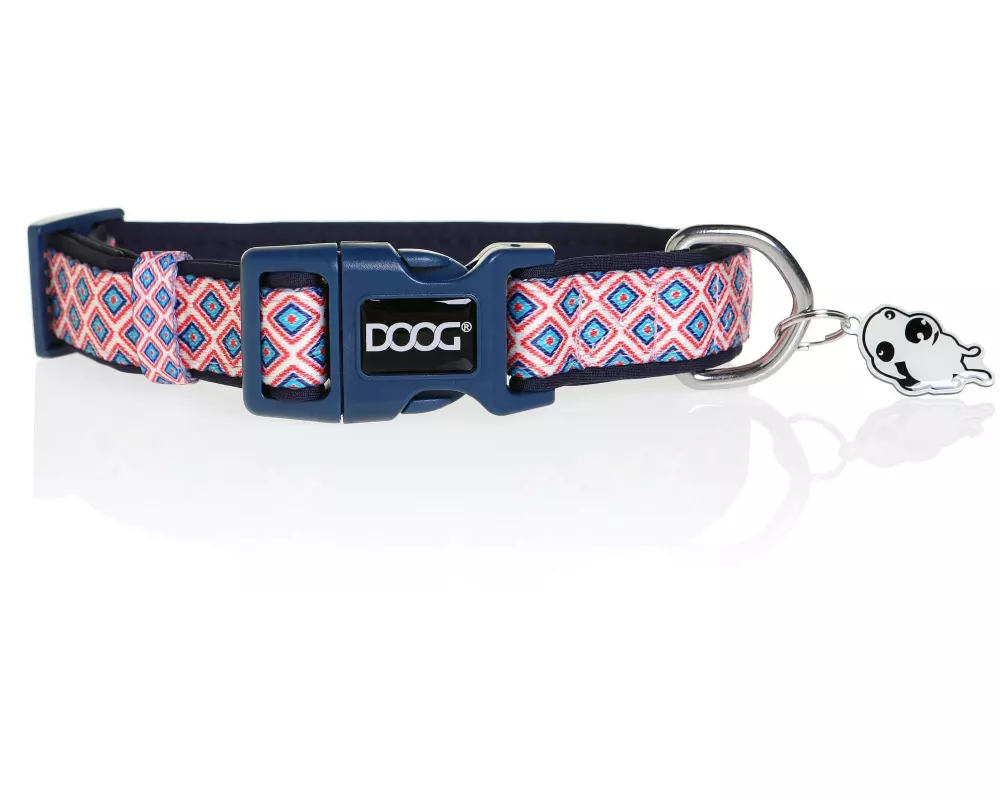 Doog Halsband Gromit L Blau / Weiss / Rot