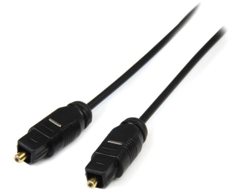 StarTech.com 15 ft Thin Toslink Digital Optical SPDIF Audio Cable