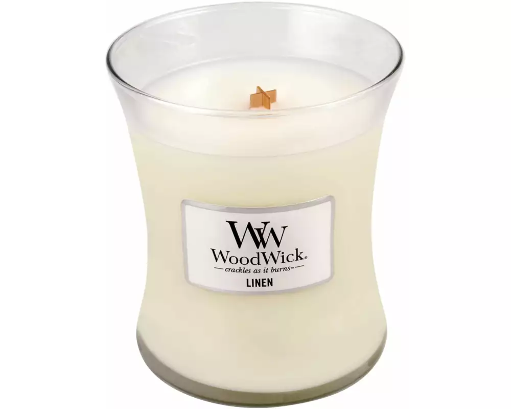 Woodwick Duftkerze Linen Medium Jar