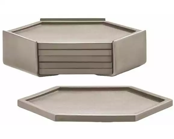 Zone Denmark Glasuntersetzer Bold 6er Set Taupe