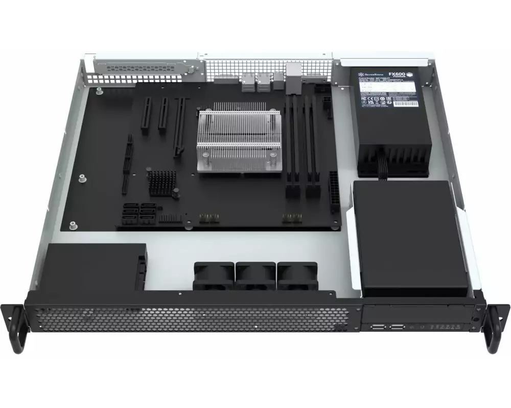 SilverStone Gehäuse RM100 1HE Rackmount 19 Zoll