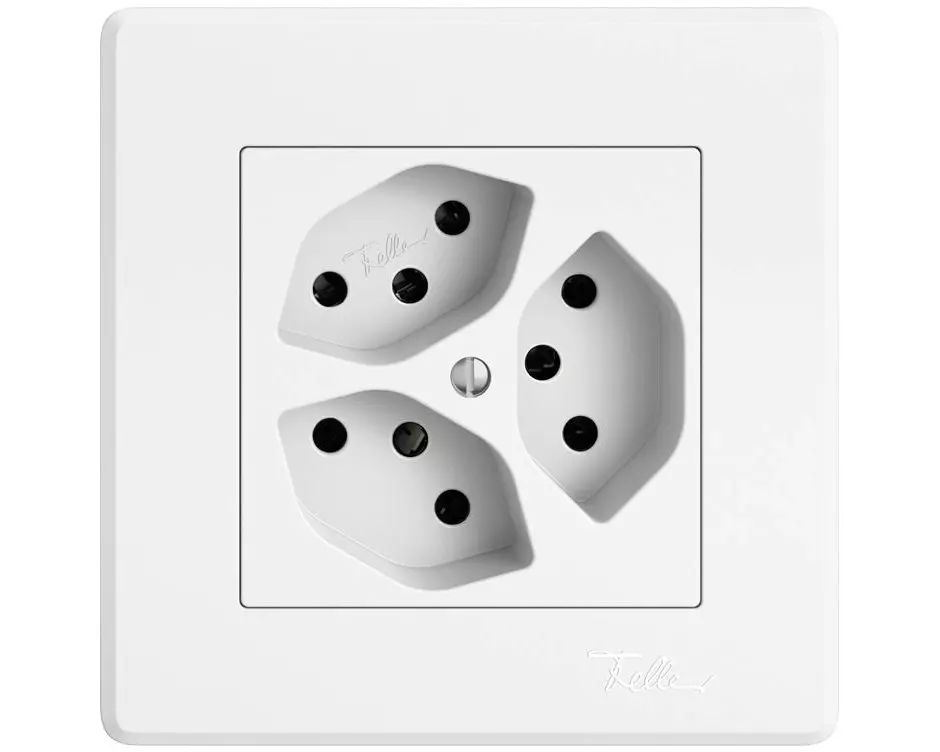 Feller EDIZIOliv Steckdose UP T13 3xT13