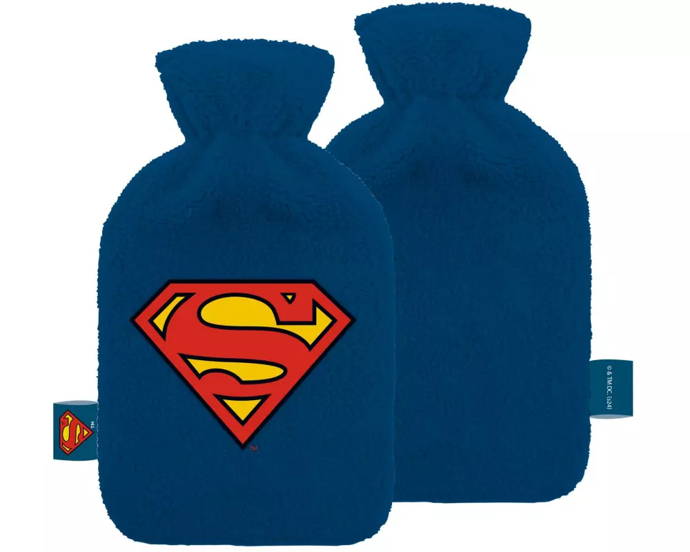Arditex Bettflasche Superman gestickt Dunkelblau