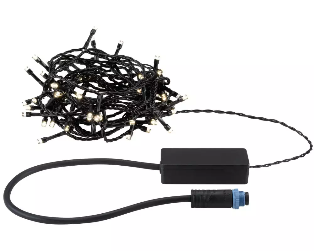 Paulmann LED Lichterkette Plug & Shine Yuna 7.4 m, Warmweiss, Schwarz