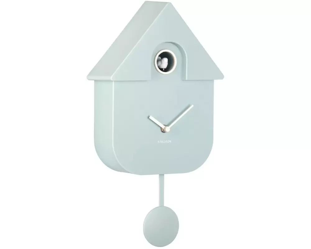 KARLSSON Wanduhr Kuckuck Hellblau