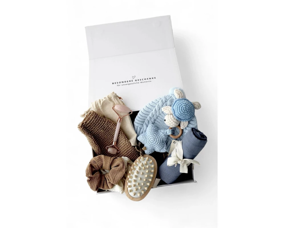 Oykami Mama-Baby Geschenkbox Elora Blau