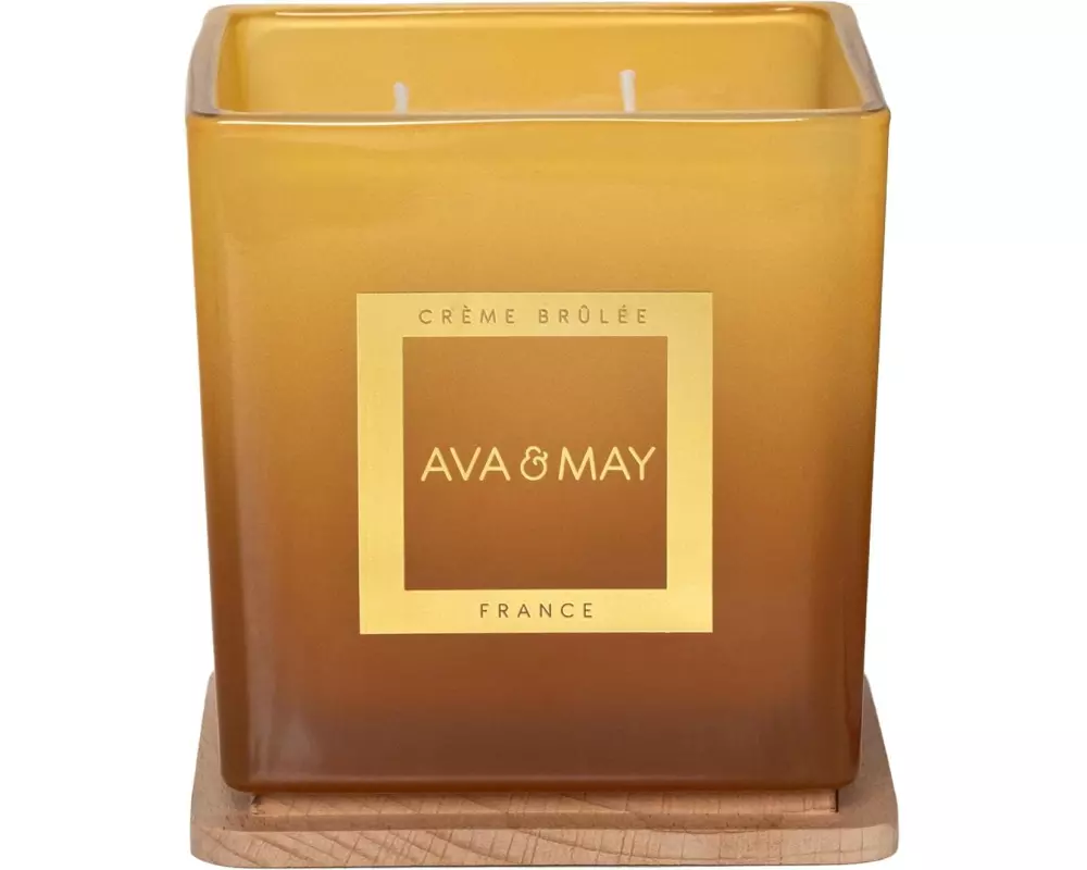 AVA & MAY Duftkerze Crème Brulée, 450 g