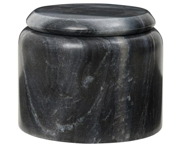 Broste Copenhagen HEDVIG Marmor Schwarz Ø 10 cm x H 8 cm