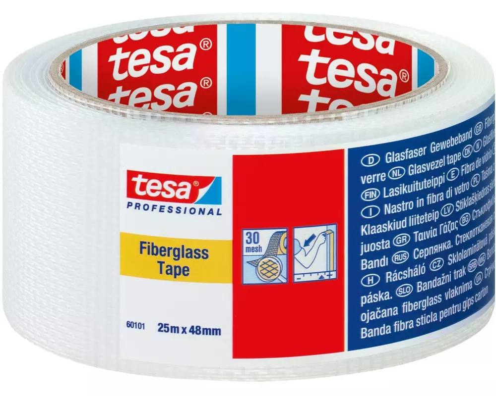 tesa Glasfasergewebeband 60101-00002-00 48 mm x 90 m, Weiss