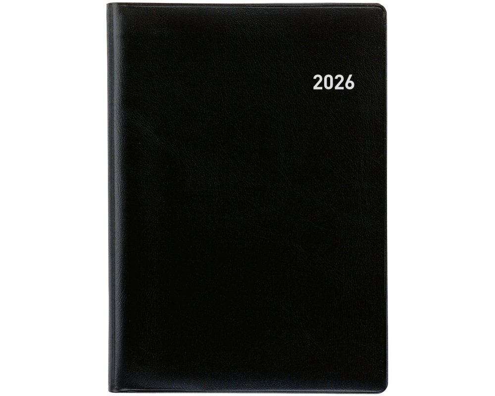 BIELLA Planer Glasgow 2026 855312020026U 1M/2S schwarz ML 10x13.9cm