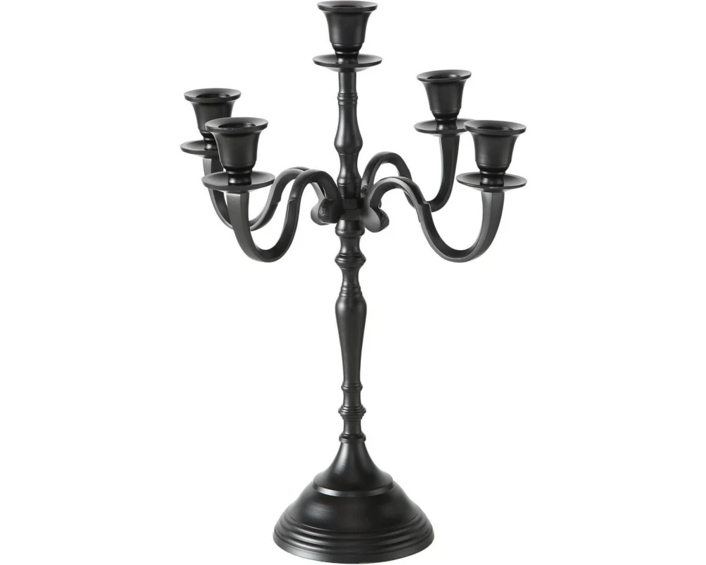 Boltze Kerzenständer Victoria, 30 x 41 cm, Schwarz