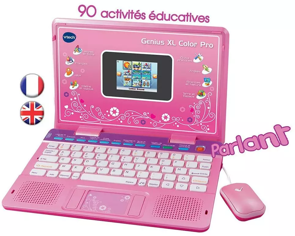 Vtech Genius XL Ordi éducatif bilingue Rosa
