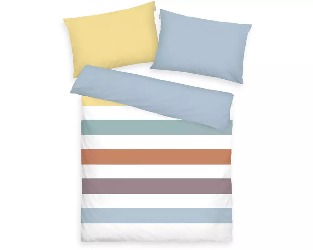 Tom Tailor Bettwäschegarnitur Renforcé 160 x 210 cm + 65 x 100 cm