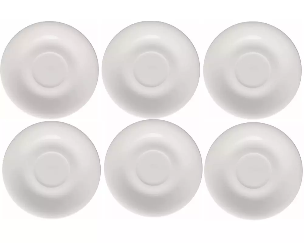 Arthur Krupp Untertasse Neve Ø 15 cm, 6 Stück, Weiss