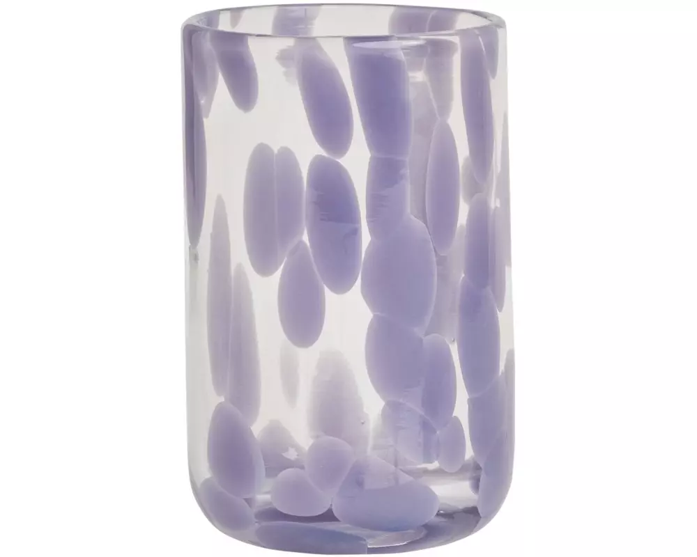 OYOY Trinkglas Jali 200 ml, 1 Stück, Lavendel/Transparent