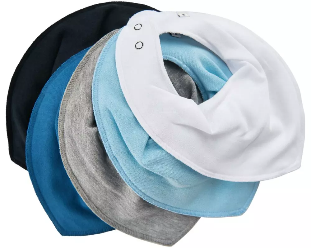 pippi Dreieckstuch Bandana Lätzchen 5er-Set Light Dusty Blue