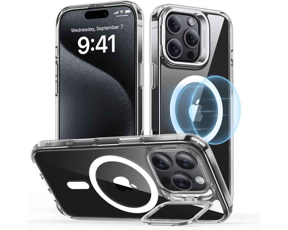 ESR Classic Hybrid Case MagSafe 1A74901 +Stand iPhone 16 Pro Clear