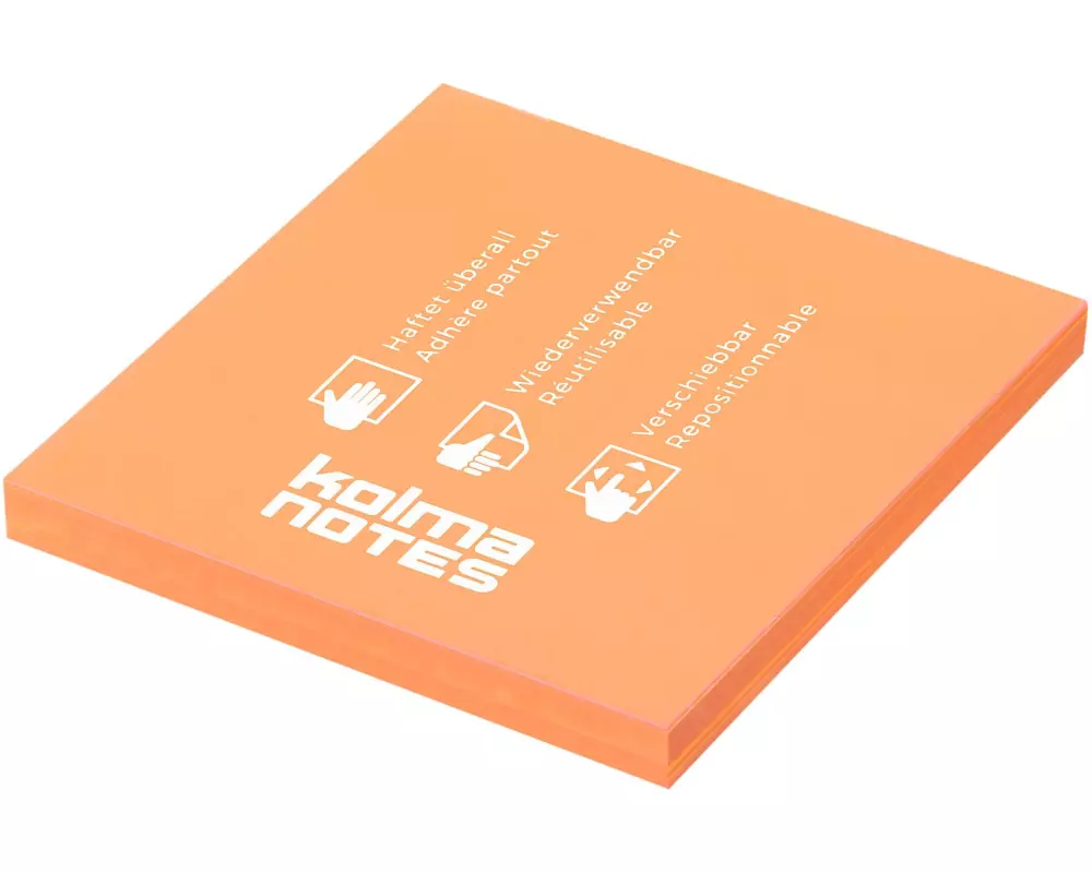 Kolma Notizzettel NOTES 76 x 76 mm Orange, 100 Blatt