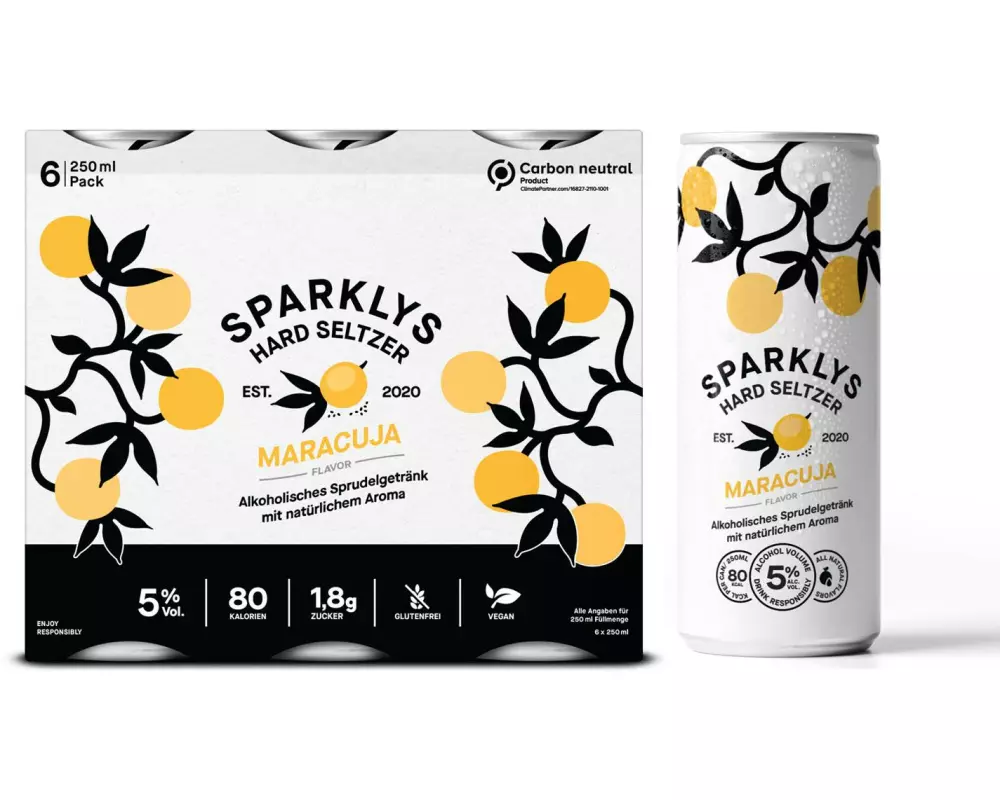 Sparklys Hard Seltzer Maracuja 6 x 0.25 l