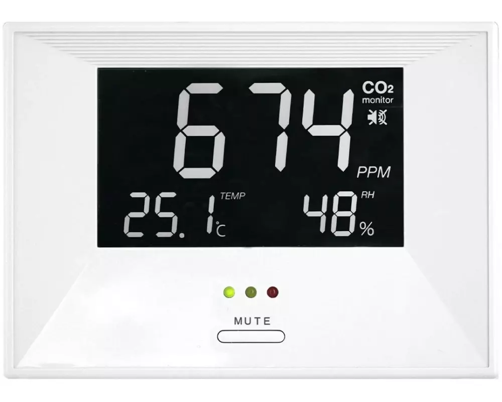 TFA Dostmann Luftgütemonitor Airco2ntrol Live CO2-Messgerät Weiss