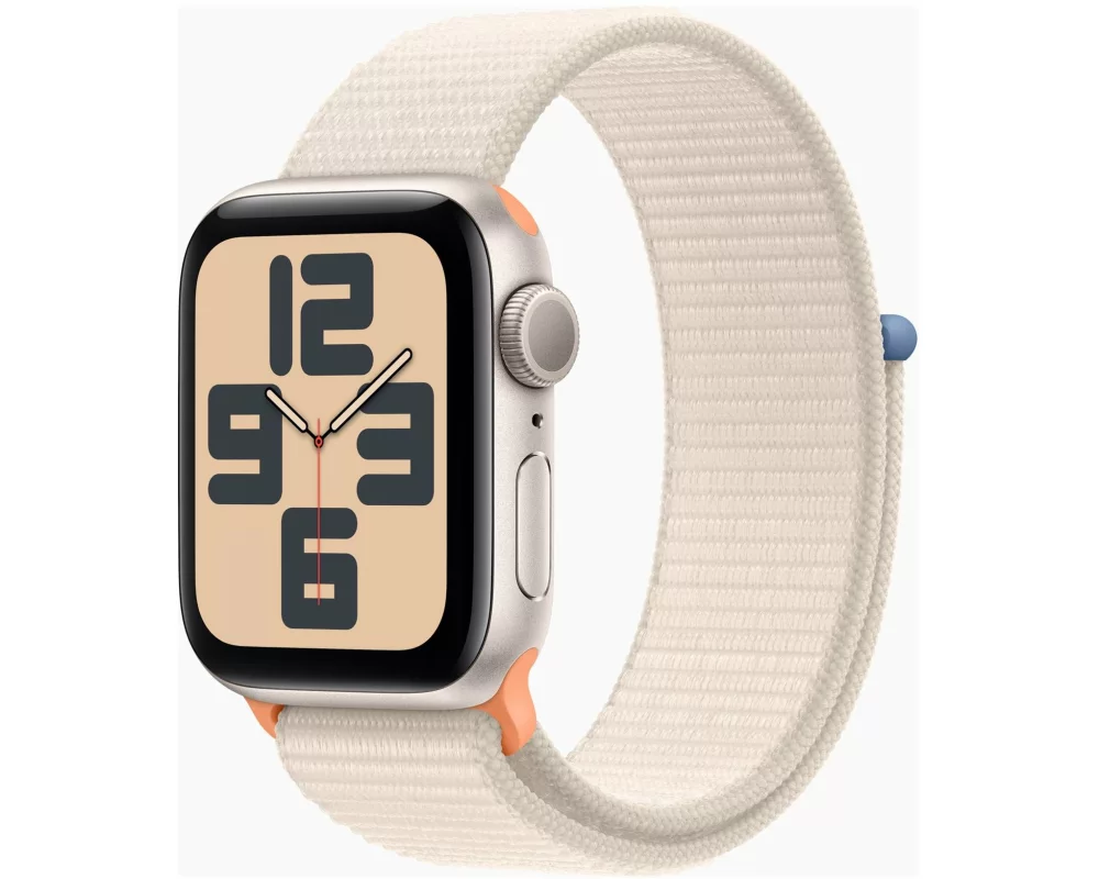 Apple Watch SE GPS 40mm Starlight Aluminium Case with Starlight Sport Loop