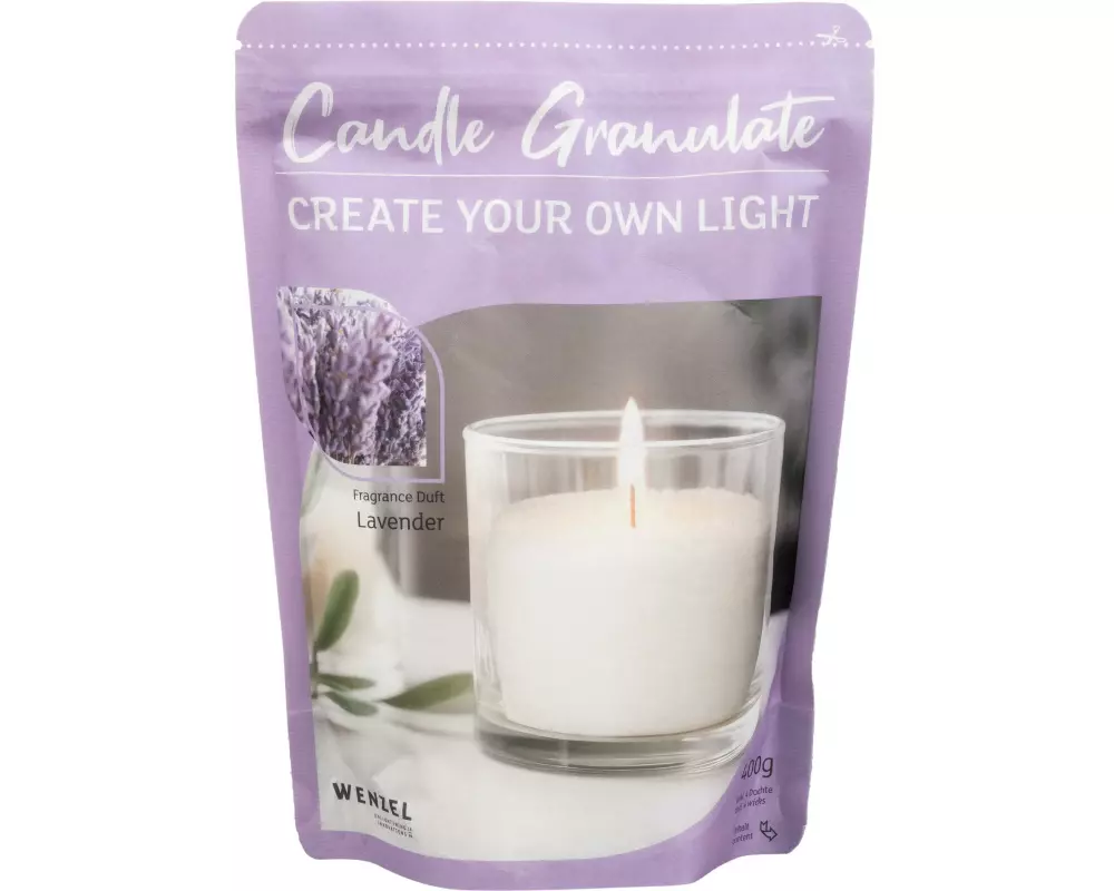 Wenzel Kerzen Wachsgranulat Lavender 400 g