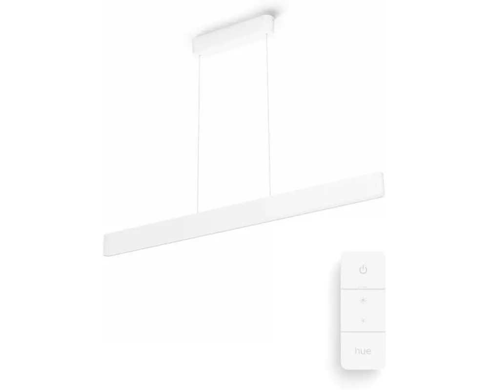 Philips Hue White Col. Amb. Ensis Pendelleuchte Weiss und DimmSwitch