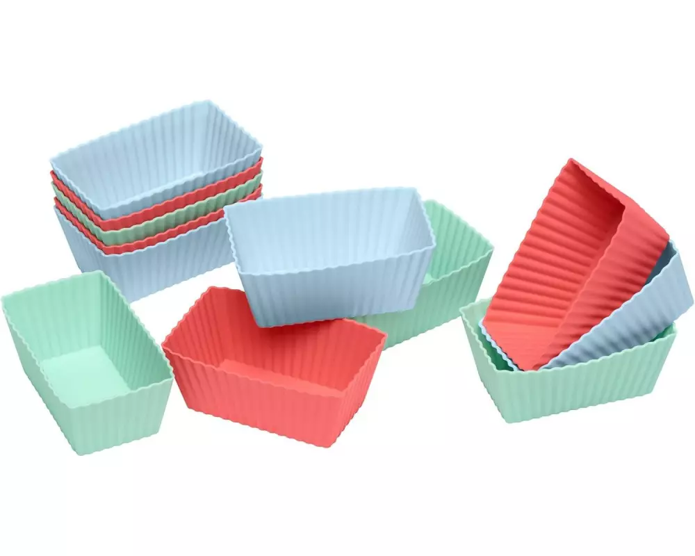 Lurch Backformen-Set Flexi Brownie 12 Stück, Mehrfarbig