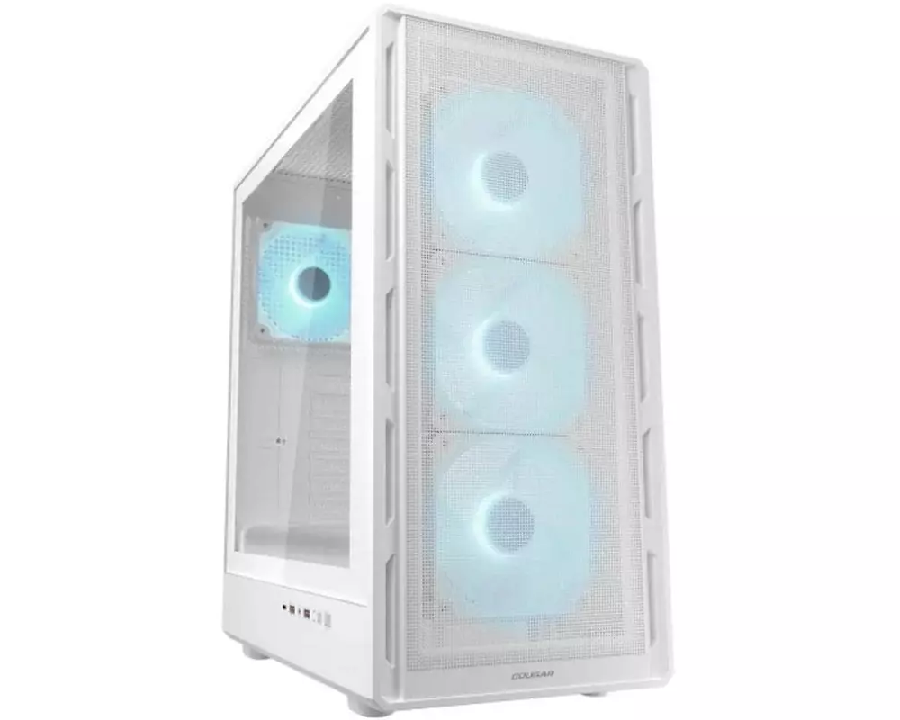 Cougar Airface Pure Pro ARGB Midi-Tower, Weiss mit Sichtfenster