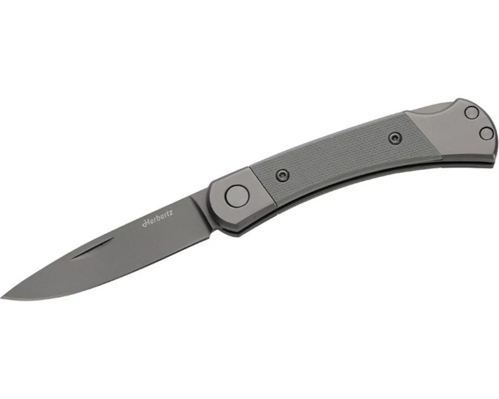 Herbertz Taschenmesser Titanbeschichtung Grey D2, Small, Grey