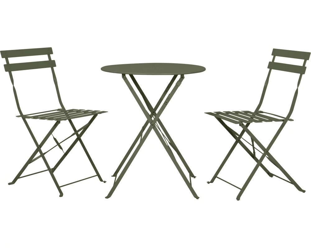 Schou Bistro-Set Sam 42 x 46 x 80cm – Grün