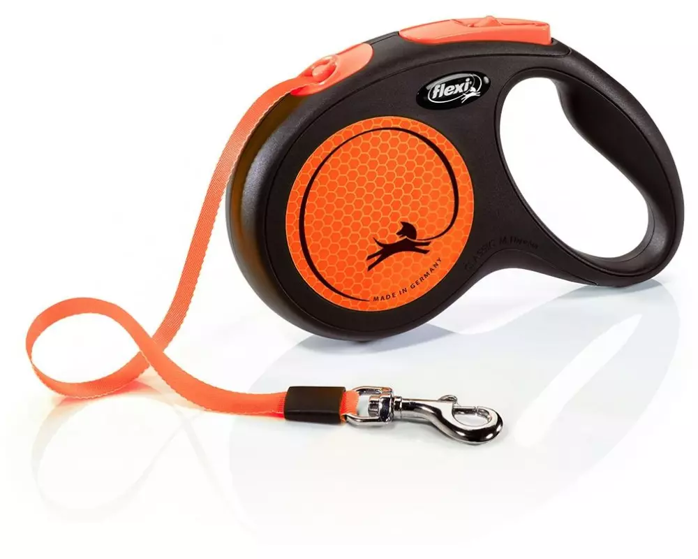 flexi Hundeleine New Neon Orange M, 5 m