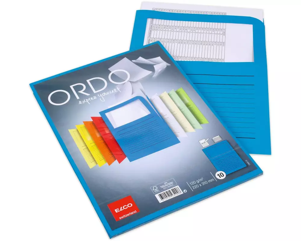 ELCO Sichthülle Ordo Classico Königsblau, 10 Stück