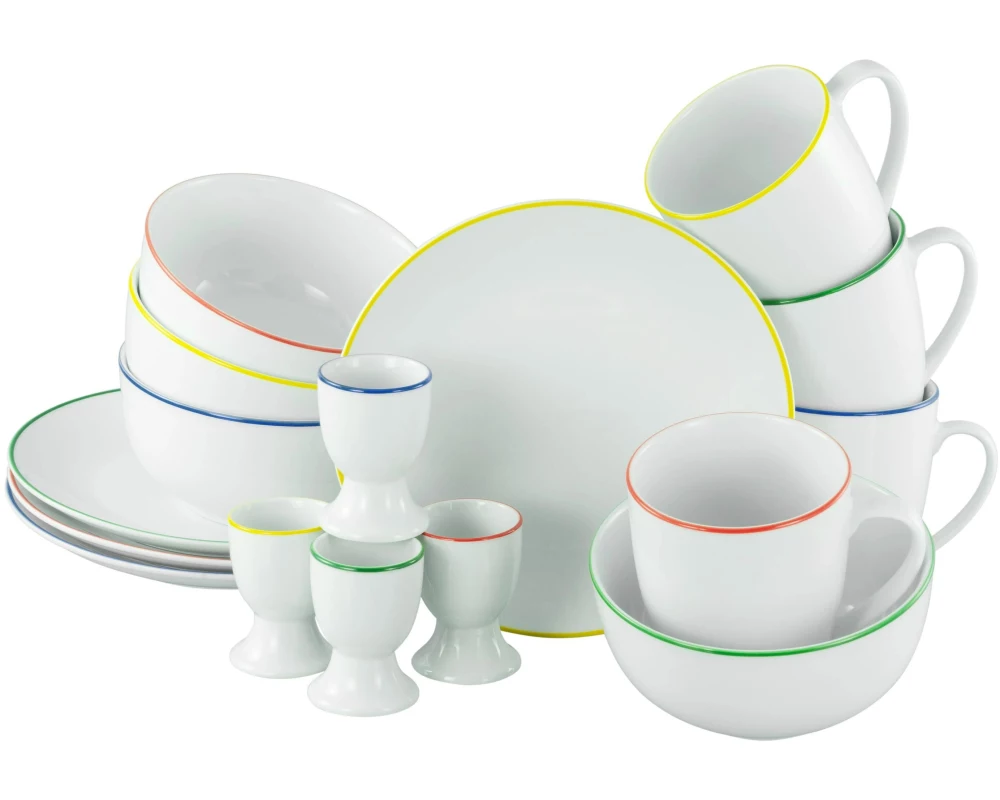 creaTable Teller-Set Mehrfarbig