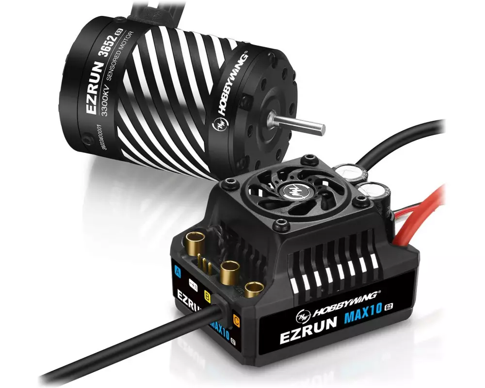 Hobbywing Brushless-Antriebsset Ezrun MAX10 G2 80A Combo 3300 kV