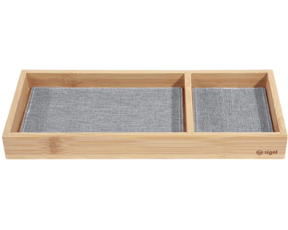 SIGEL Zubehörablage Eyestyle SA205 bambus/hellgrau 11x25cm