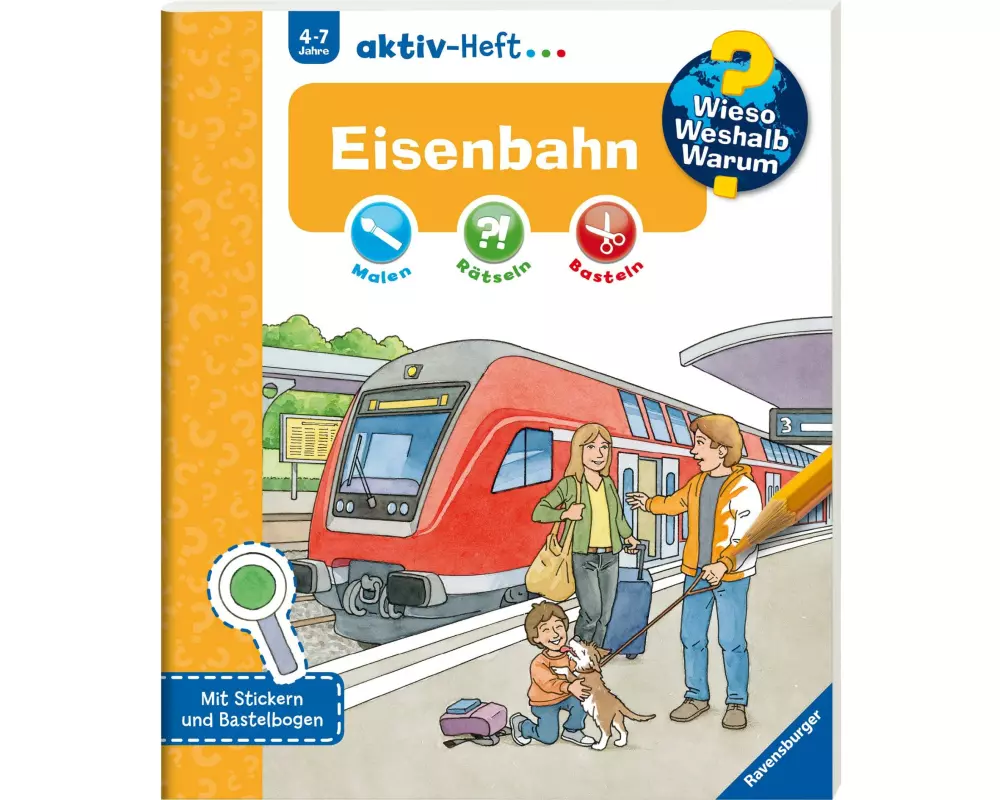 Ravensburger Kinder-Sachbuch WWW Aktiv-Heft Eisenbahn