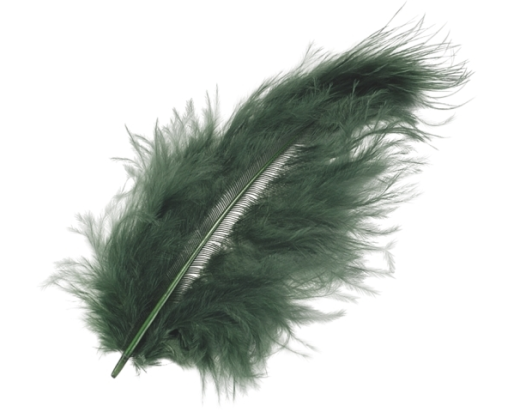 KNORR PRANDELL Marabufedern 10cm 6619479 dunkelgrün 15 Stück