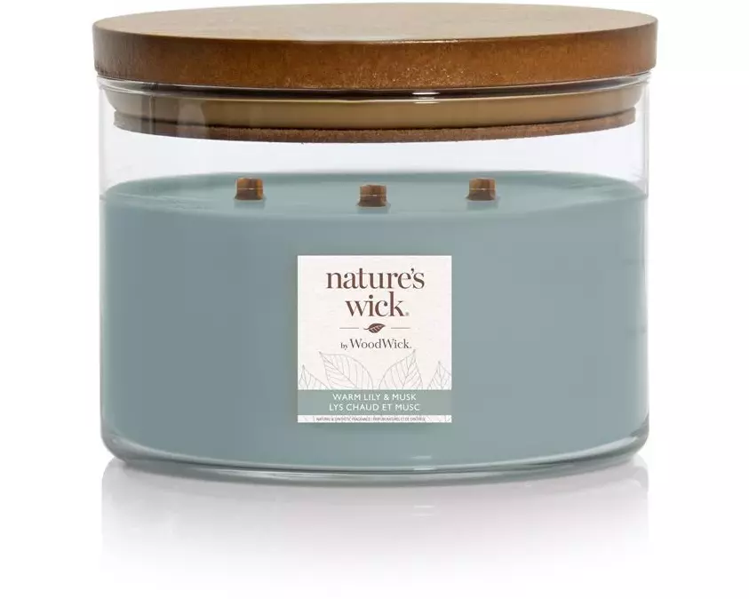 Woodwick Duftkerze Warm Lily & Musk Large Tumbler