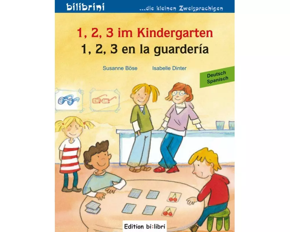 1, 2, 3 im Kindergarten (Deutsch-Spanisch)