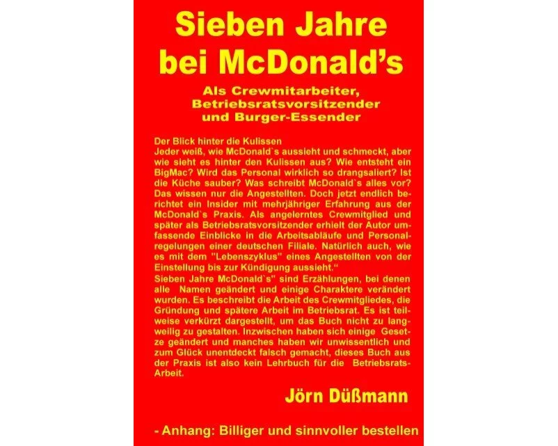 Sieben Jahre bei McDonald's