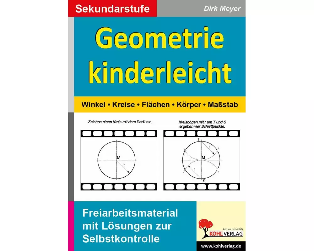 Geometrie kinderleicht Winkel - Kreis - Fläche - Körper - Maßstab
