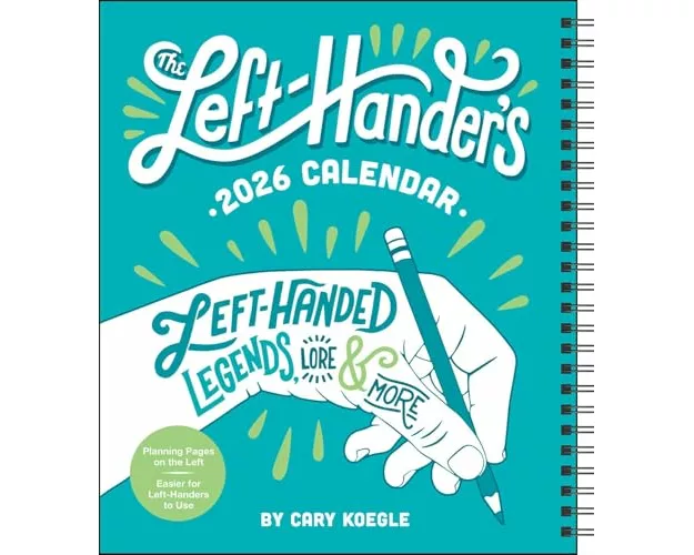 Left-Hander's 12-Month 2026 Weekly Planner Calendar