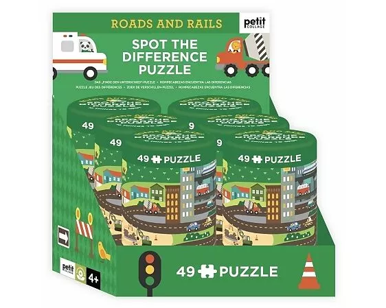Spot the Difference Puzzle: Roads and Rails CDU of 6
