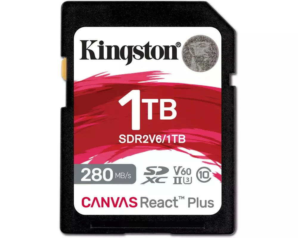 Kingston SDXC-Karte Canvas React Plus V60 1000 GB