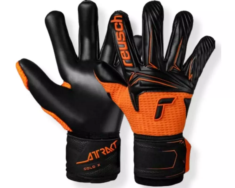 reusch Attrakt Gold X Outlast Grösse: 9, Tropic Orange/Schwarz