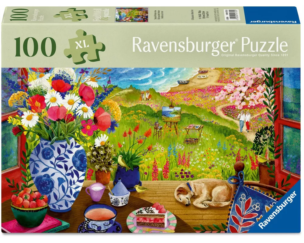 Erwachsenenpuzzle 100 XL-Teile - Blick aus dem Fenster