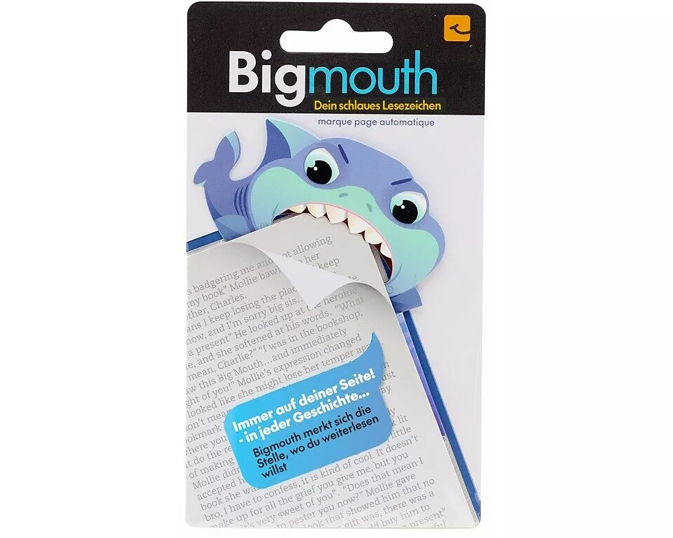 Bigmouth Baby Hai - Dein schlaues Lesezeichen - Mit Magnet