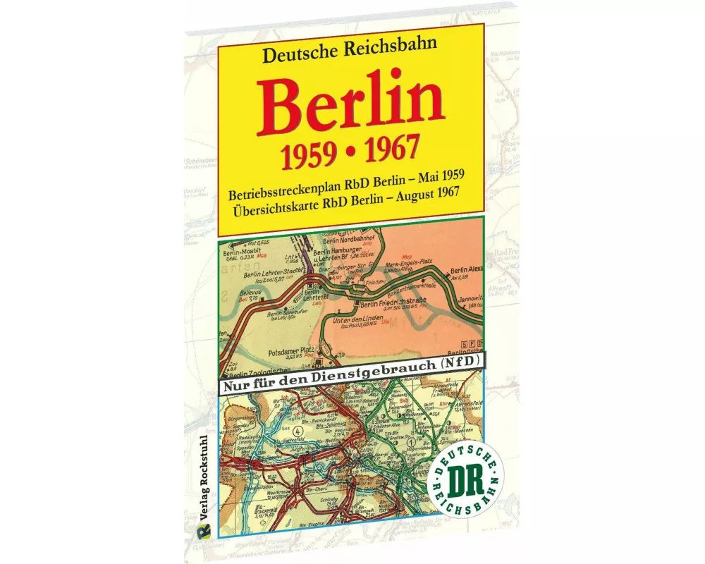 Übersichtskarten der Reichsbahndirektion Berlin im Mai 1959 und August 1967